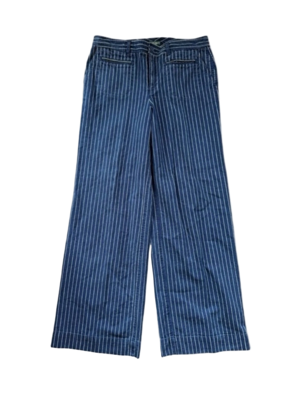 Ralph Lauren pinstriped wide-leg jeans